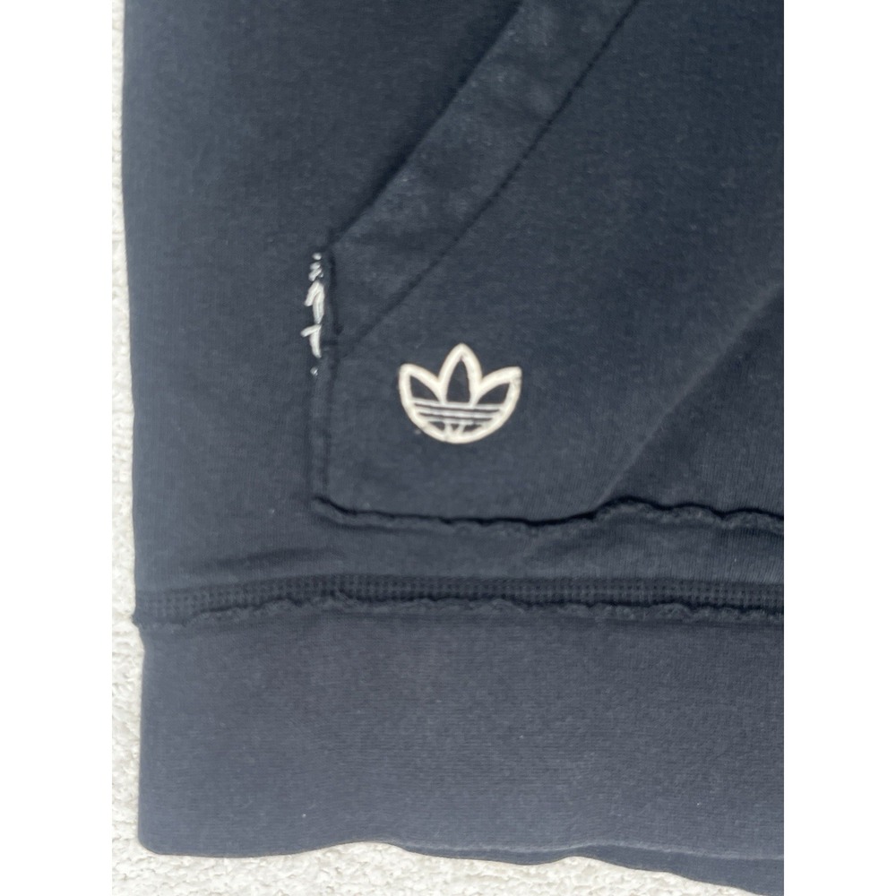 Chicago Bulls Adidas Hoodie Mens 2XL Black Red NBA Basketball 3 Stripes Zip EUC - Picture 16 of 16